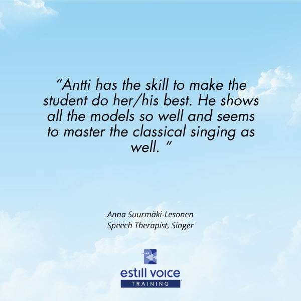 Estill course feedback for Antti Annola 3