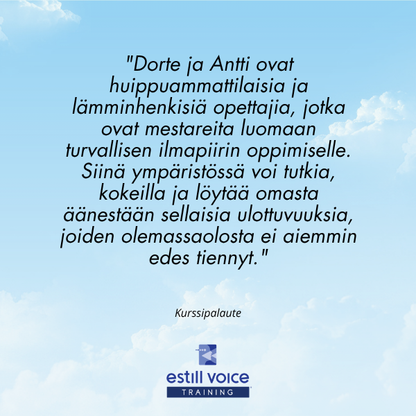 Palautetta Antti Annolan Estill-kursseista