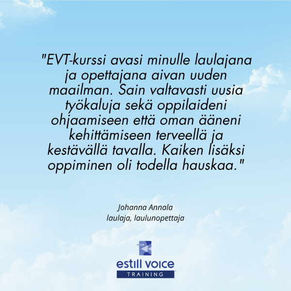Palautetta Antti Annolan Estill-kursseista